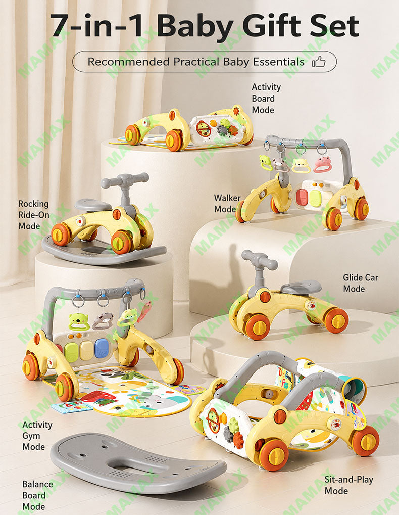 7-in-1 Multi-Functional Musical Piano Activity Gym With Walker★