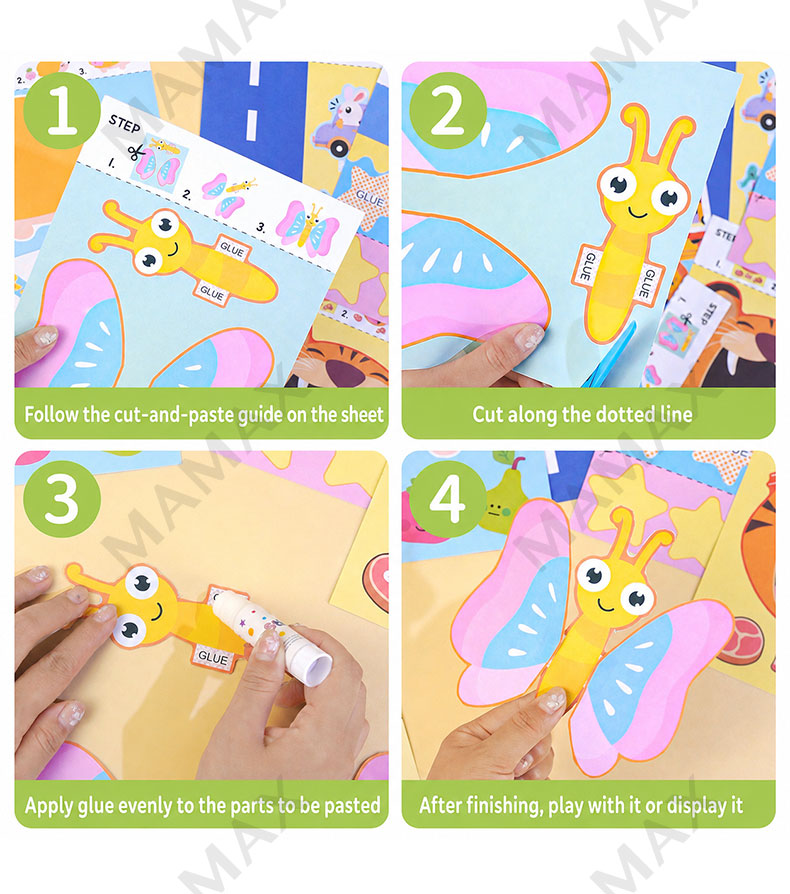 Scissor Skills Activity Book Set for Kids★