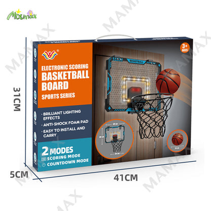 Electronic Foldable Scoring Basketball Board/Hoop With Lights Effects&Music