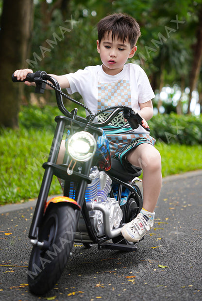 Premium Retro Harley-Style 22.2V 2-Wheel Kids Electric Motorcycle★Children Ride On Bike✅Fully Assembled✅Lithium Battery✅