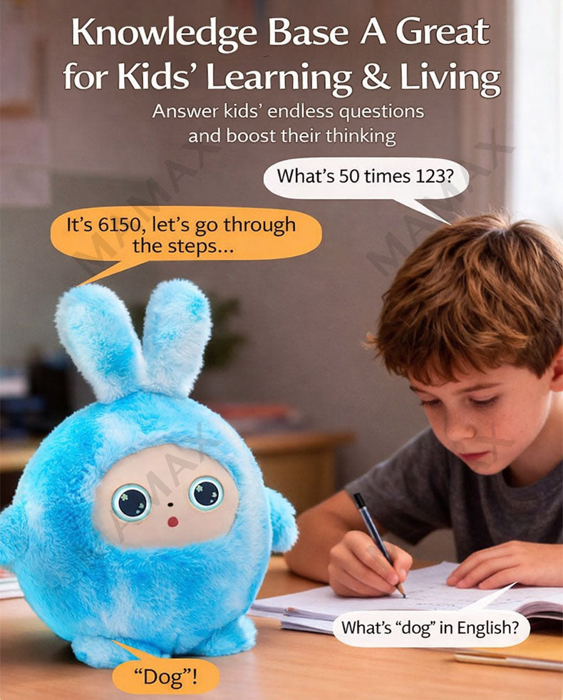 AI Talking Interactive Plush Toy Robot for Kids★Smart Voice Chat Learning Toy✅Emotional Companion✅
