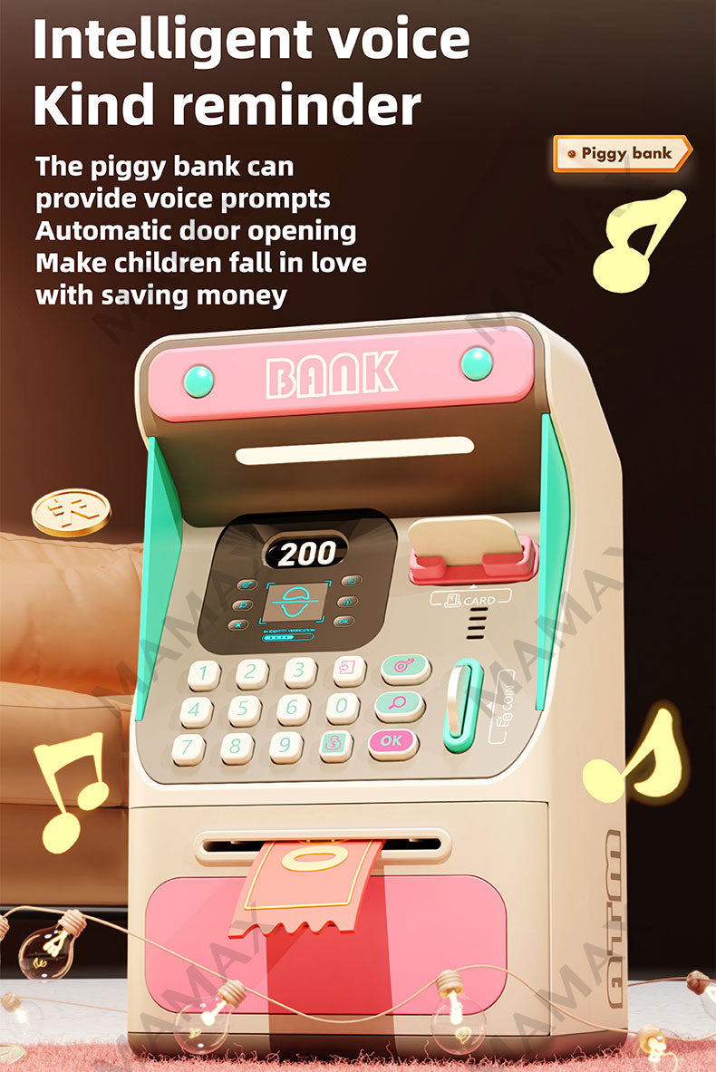 Electronic Kids Smart ATM Machine Toy★Password Piggy Bank with Voice&Face Recognition