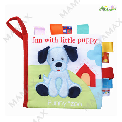 Funny Zoo Baby Cloth Animal Tag Book