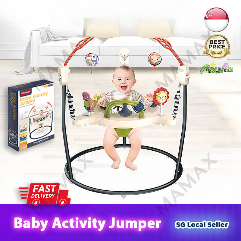 Premium Baby Gym Adjustable Activity Jumper With Multi-Functional Musical Toy