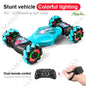 Dual Remote Control Climbing 360° Drift Deformation All-Terrain Stunt Twist Car with Lights&Music★Gesture Sensor