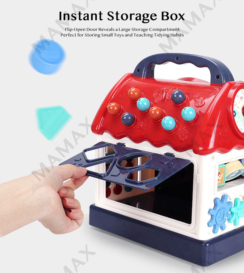 7-in-1 Multifunctional Activity House for Toddlers★Early Learning Music&Shape Toy✅18 Months+✅