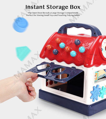7-in-1 Multifunctional Activity House for Toddlers★Early Learning Music&Shape Toy✅18 Months+✅