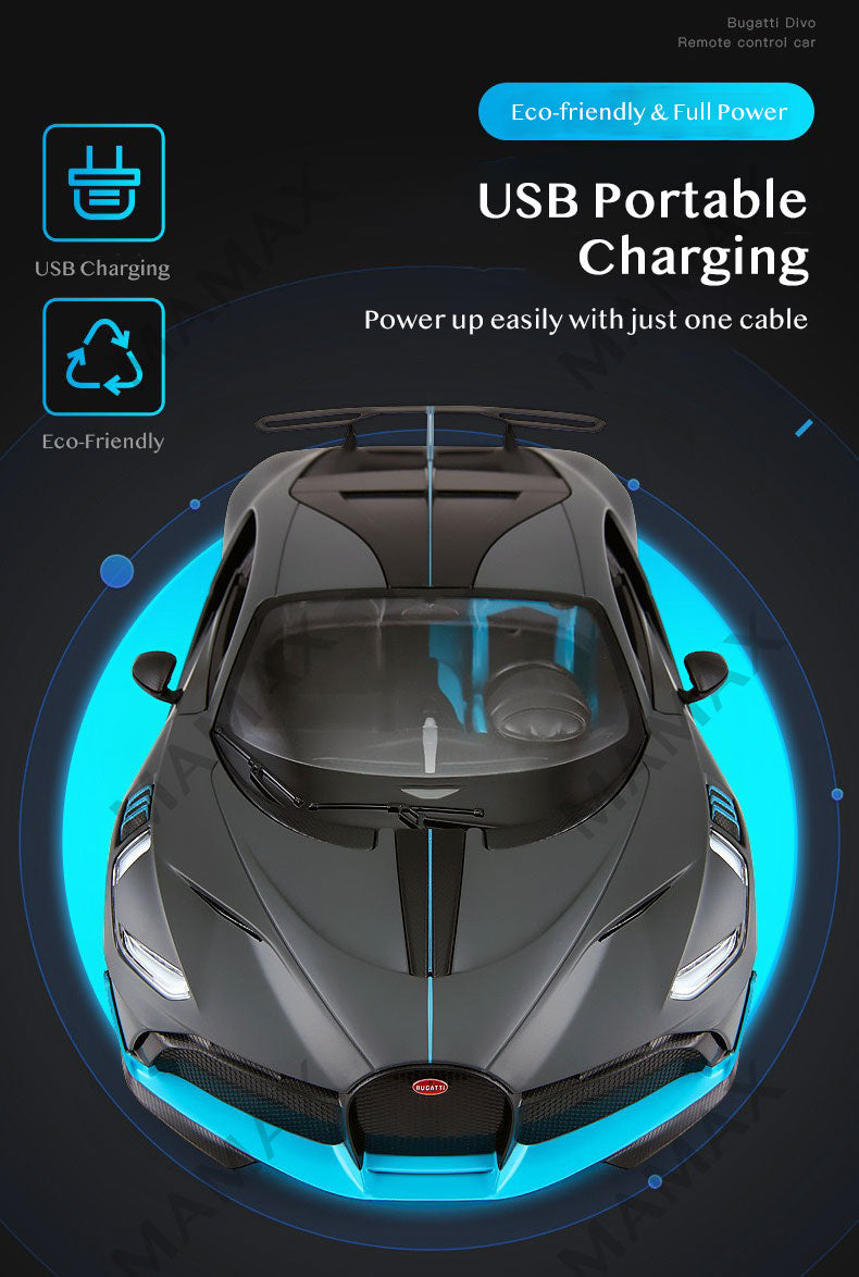 Official Lisenced 1/14 Scale Bugatti Divo High Speed Remote Control Car
