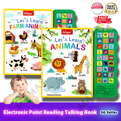 Let's Learn Animals/Farm Animals 27 Buttons Kids Electronic Sound Book