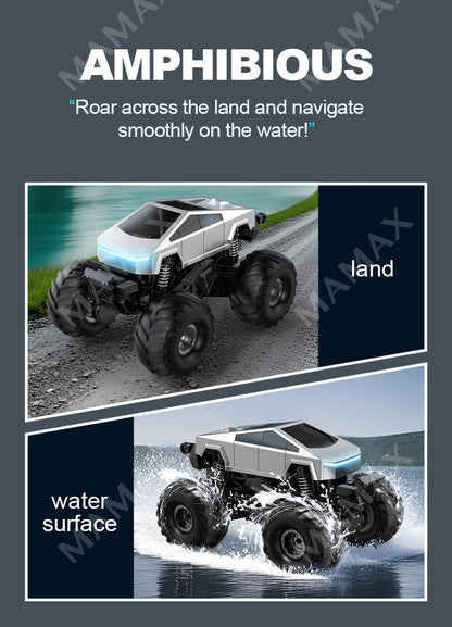 Tesla CyberTruck Remote Control Amphibious Off-Road Vehicle With Type C Direct Charging&Charging Pile★360° Rotation