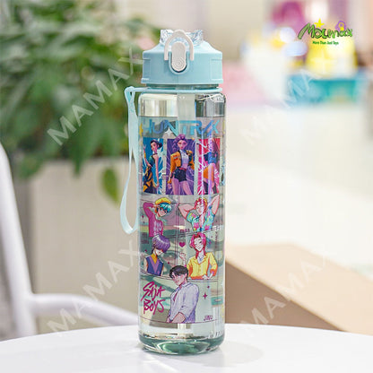 750ml K-Pop Demon Hunters Water Bottle★One Touch Open✅Leakproof✅