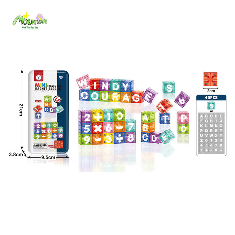 Mini Magnetic Blocks Travel Set Portable Tin Box★Educational Building Toy for Kids✅5 Themed✅