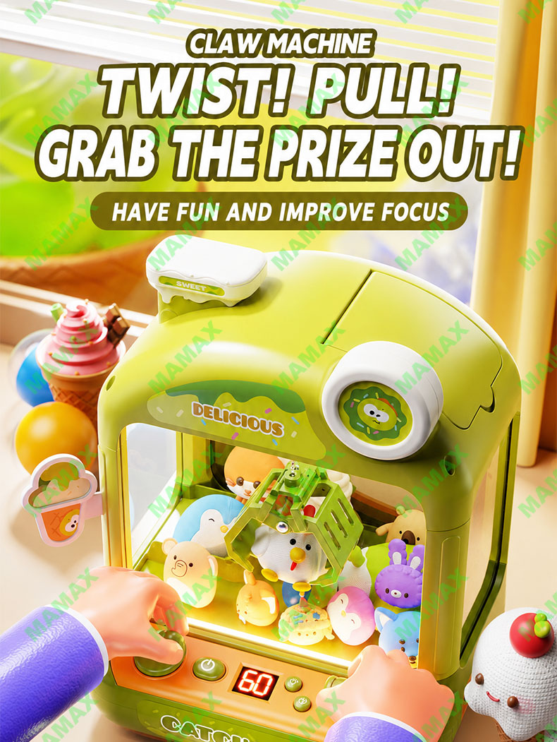Large Kids Claw Machine Toy with Lights & Sound★