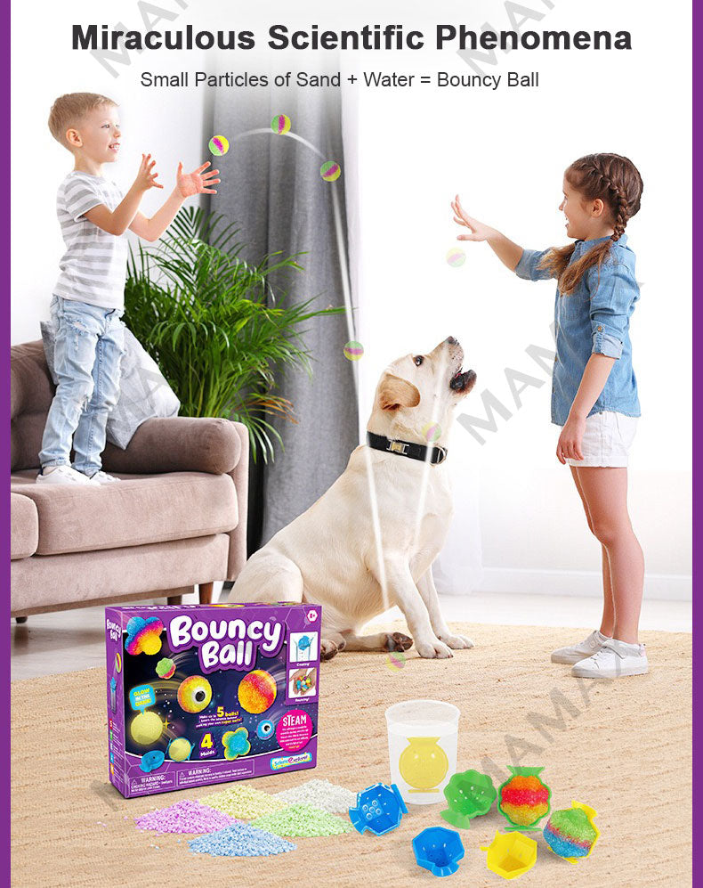 DIY Bouncy Ball Science Kit for Kids★STEM Toy Experiment Set