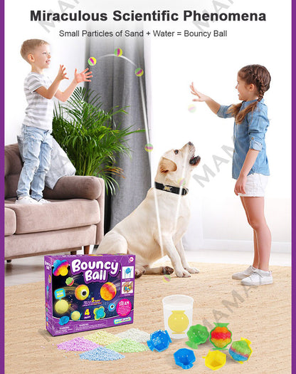 DIY Bouncy Ball Science Kit for Kids★STEM Toy Experiment Set