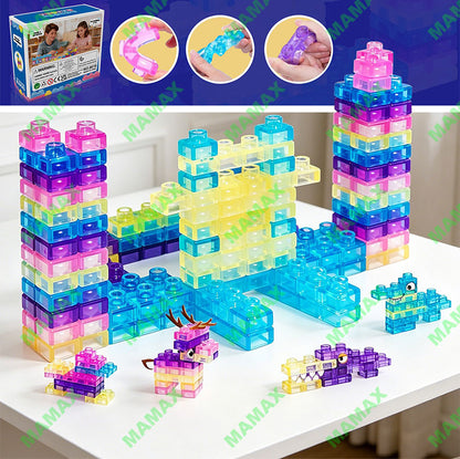 Soft Jelly Building Blocks 40 pcs Creative Building Fun For Ages 3+