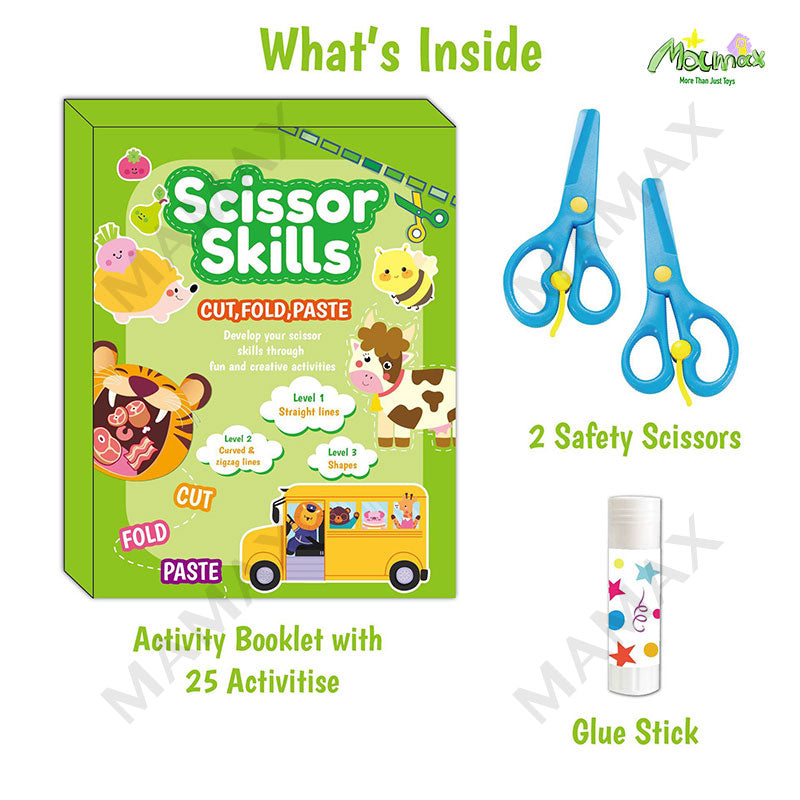 Scissor Skills Activity Book Set for Kids★