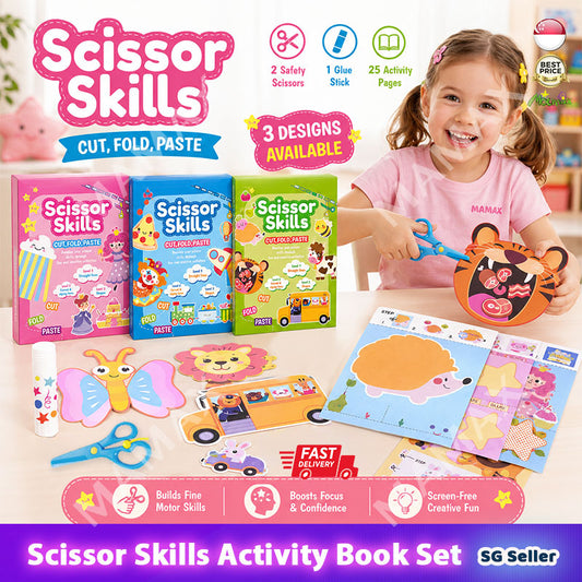 MAMAX【SG Ready Stock】Scissor Skills Activity Book Set for Kids★