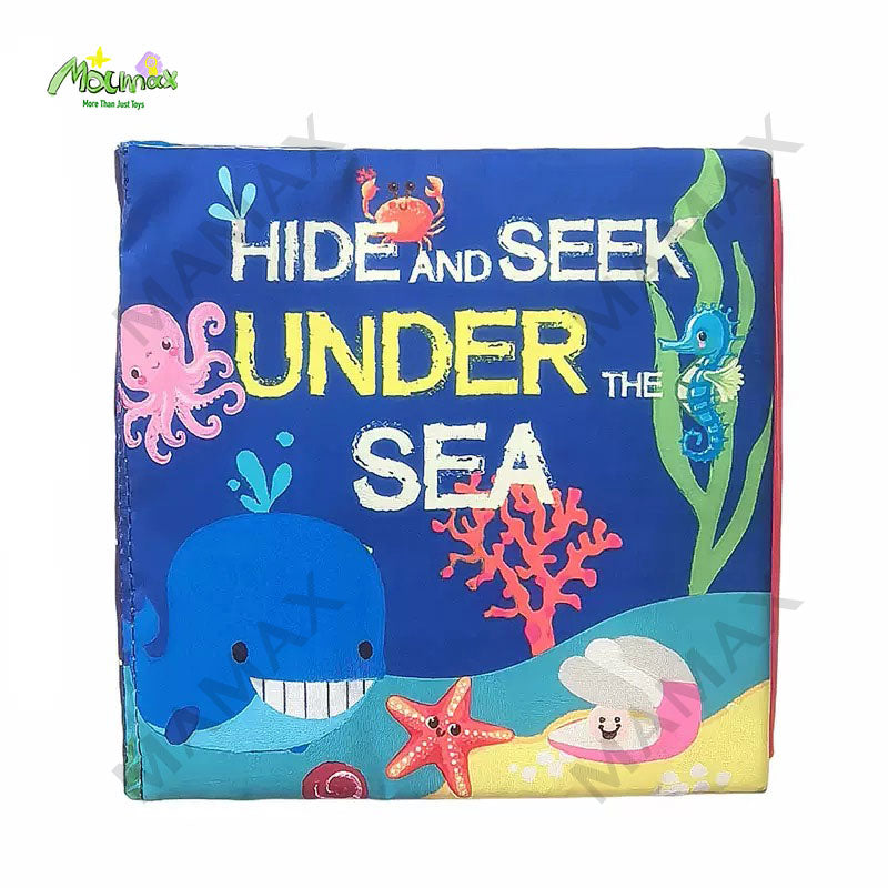 Baby Cloth Book Hide And Seek Series★Soft Crinkle Sensory Book for Toddlers