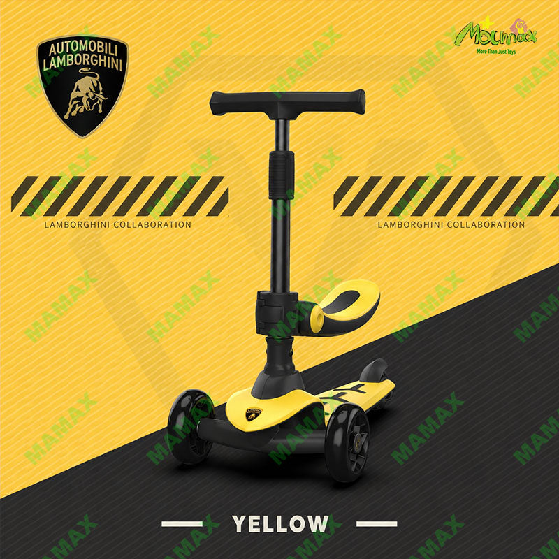 Officially Licensed Lamborghini Kids Scooter with Removable Seat★3-Wheel✅