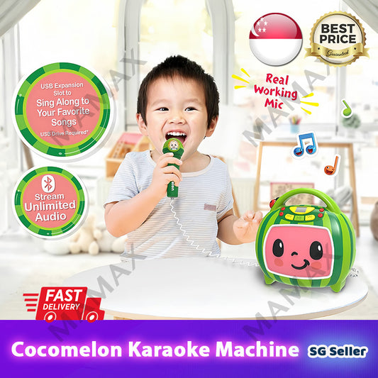 Rechargeable Cocomelon Karaoke Machine With Microphone