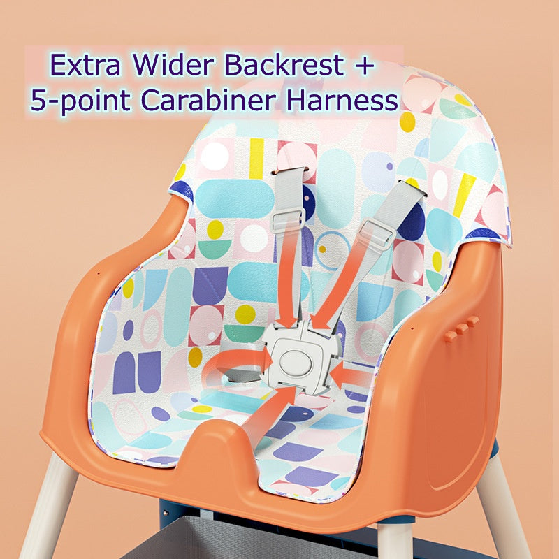 Multi-functional Adjustable Baby High Chair with Storage Box