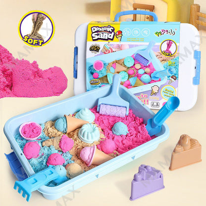 Non-Toxic Themed Kinetic Dynamic Play Sand Bundle Set