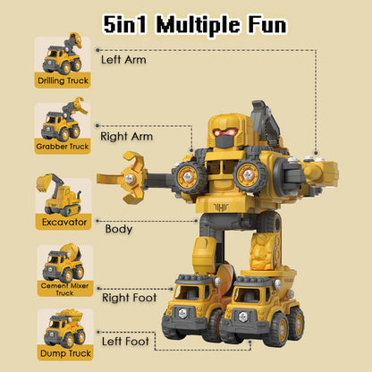 5in1 Build The Autobots Transformer Robot Toy