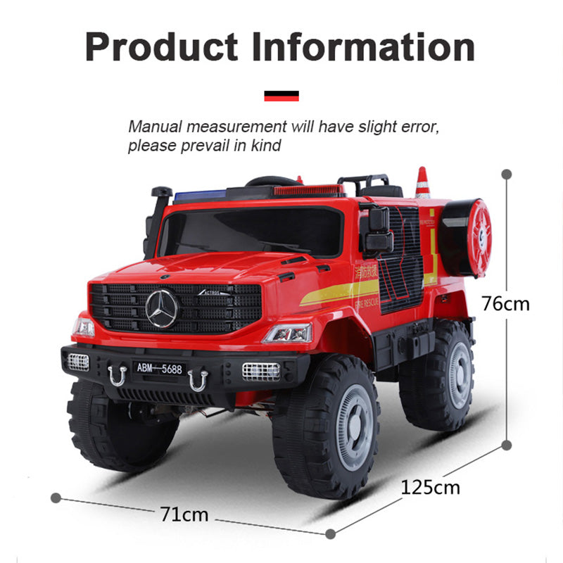 Kids Electric Police/Fire Engine Off-Road Vehicle