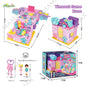 Kids 6-Themed Design 3D Surprise Mini Multi-Storey Treasure House Toy Set With Lights&Music&Keys