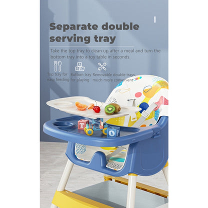 Multi-functional Adjustable Baby High Chair with Storage Box