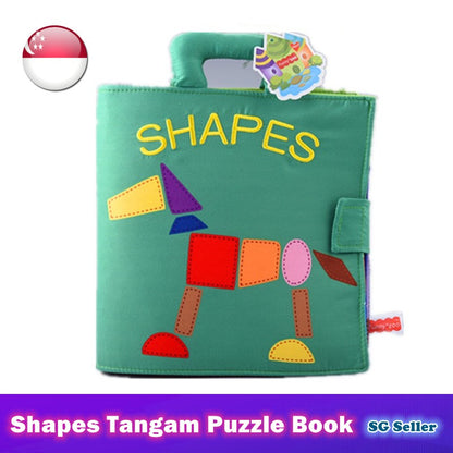 Shapes Tangram Puzzle Cloth Plush Book