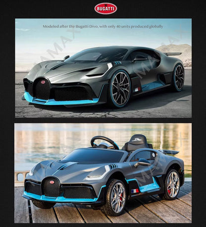 🔥NEW🔥Official Licensed Bugatti Divo Large Size Kids Electric Ride On Toy Car