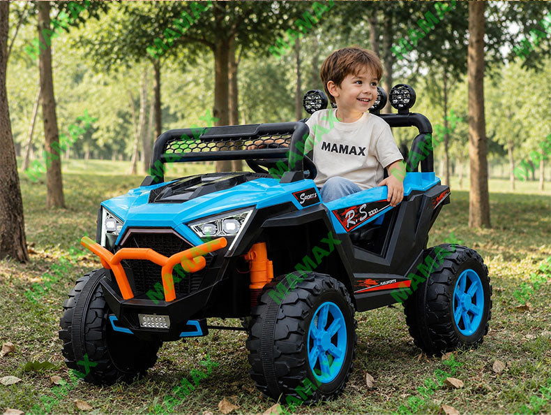 MAMAX🔥NEW🔥Super Large 24V Kids Electric Ride On Car 2 Seater Off-Road Adventure UTV with Remote Control★