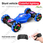 Dual Remote Control Climbing 360° Drift Deformation All-Terrain Stunt Twist Car with Lights&Music★Gesture Sensor