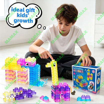 Soft Jelly Building Blocks 40 pcs Creative Building Fun For Ages 3+