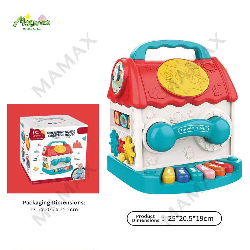 7-in-1 Multifunctional Activity House for Toddlers★Early Learning Music&Shape Toy✅18 Months+✅