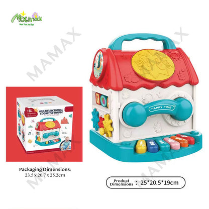 7-in-1 Multifunctional Activity House for Toddlers★Early Learning Music&Shape Toy✅18 Months+✅