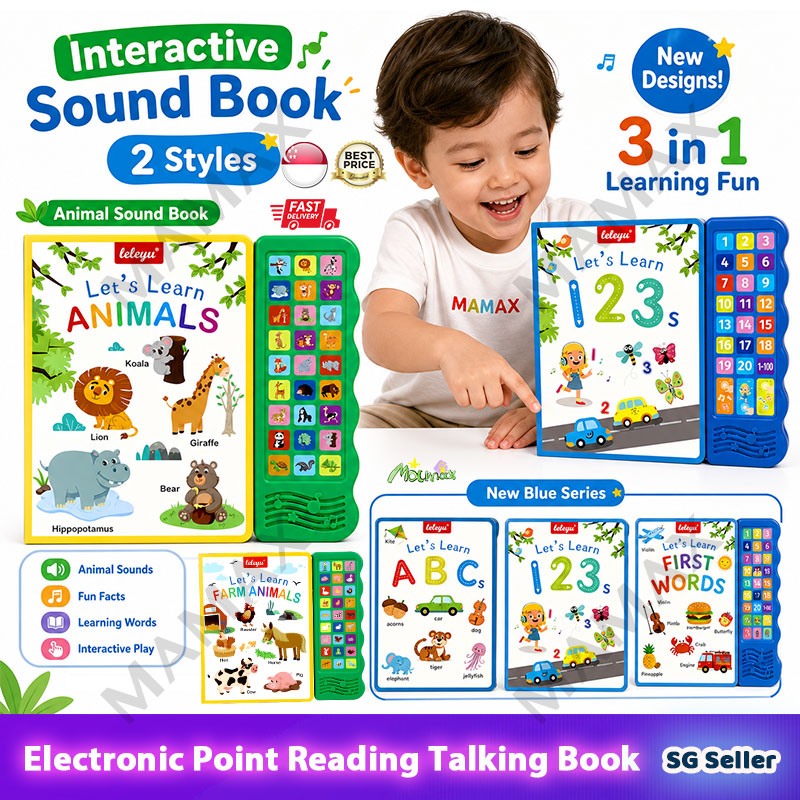 Let's Learn Animals/Farm Animals 27 Buttons Kids Electronic Sound Book★