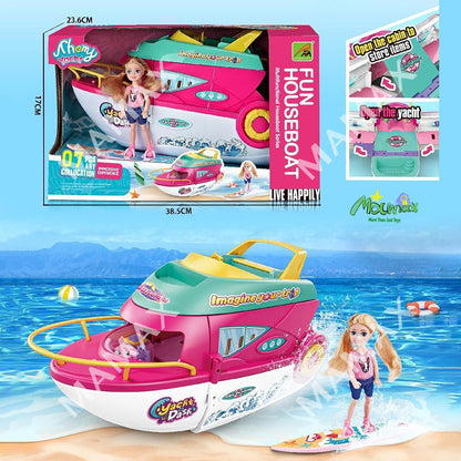 Super Cute Kids Fun Cabriolet Pink Sport Car With 1 Random Puppy