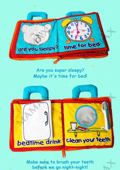 Bear Baby Night Fabric Book