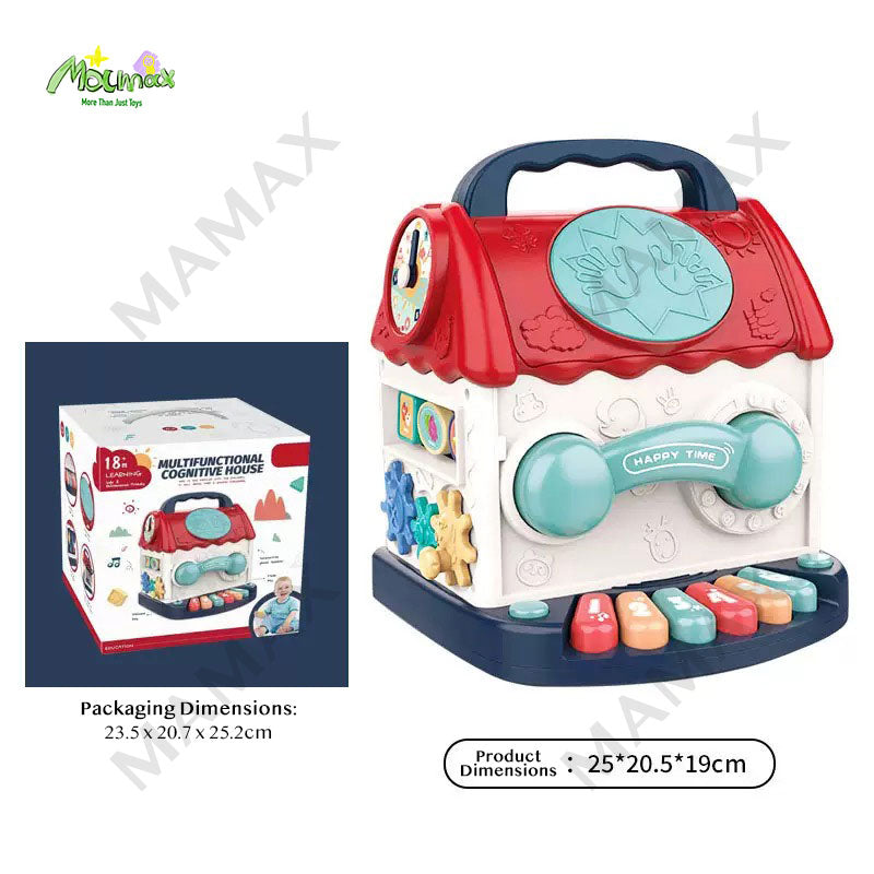 7-in-1 Multifunctional Activity House for Toddlers★Early Learning Music&Shape Toy✅18 Months+✅