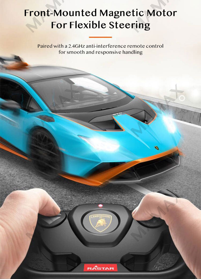 Rechargeable Large Official Licensed 1:14 Lamborghini Huracán STO Remote Control Car★APP➕Remote Controller