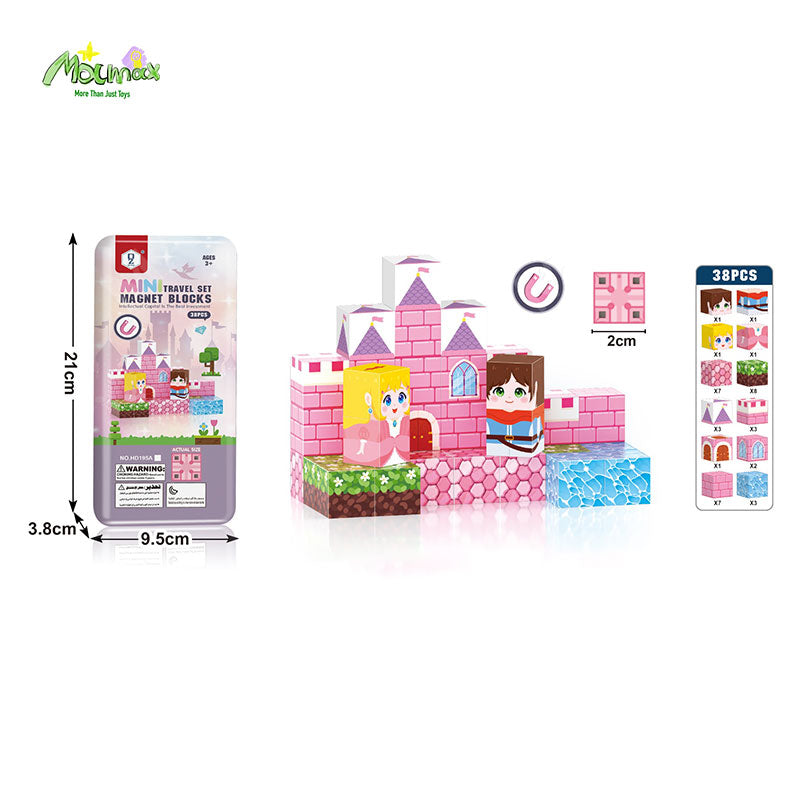 Mini Magnetic Blocks Travel Set Portable Tin Box★Educational Building Toy for Kids✅5 Themed✅