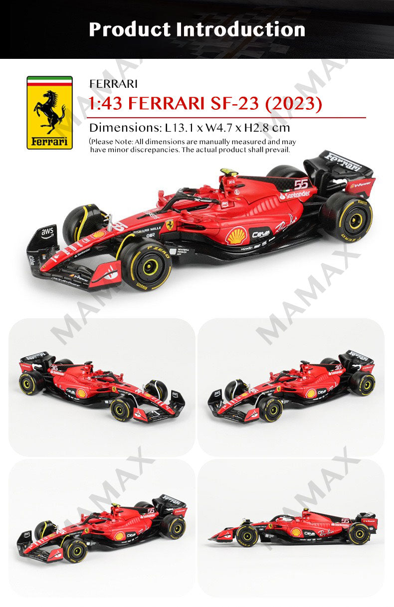 2in1 1:43 Premium Collector's Edition F1 Car Model Series 2023 Toy Gift Set★NEW Packaging★