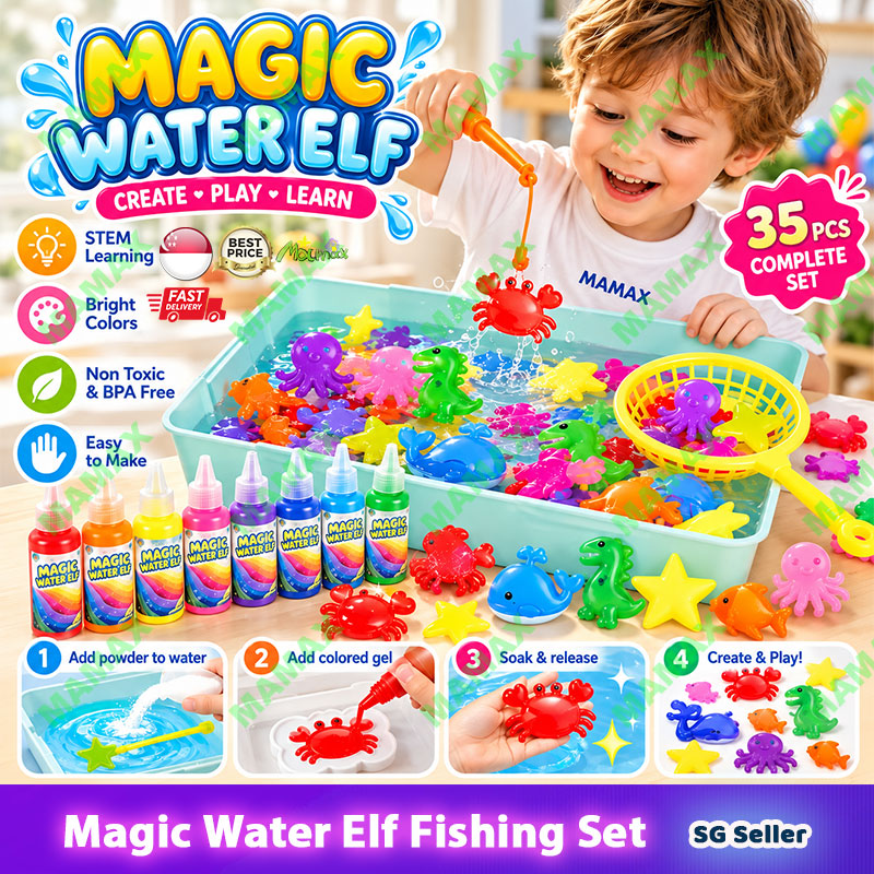 35PCS STEM Magic Water Elf Fishing Set