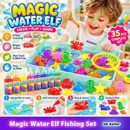 35PCS STEM Magic Water Elf Fishing Set
