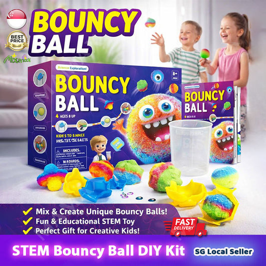 DIY Bouncy Ball Science Kit for Kids★STEM Toy Experiment Set
