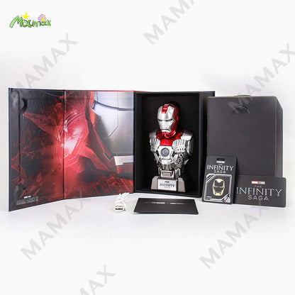 Official License Collectible Iron Man MK5 Dual 5W Bluetooth Speaker With Openable Magnetic Head Sculpt