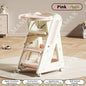 Multi-Functional Adjustable Baby High Chair With Storage Box&360° Universal Wheels